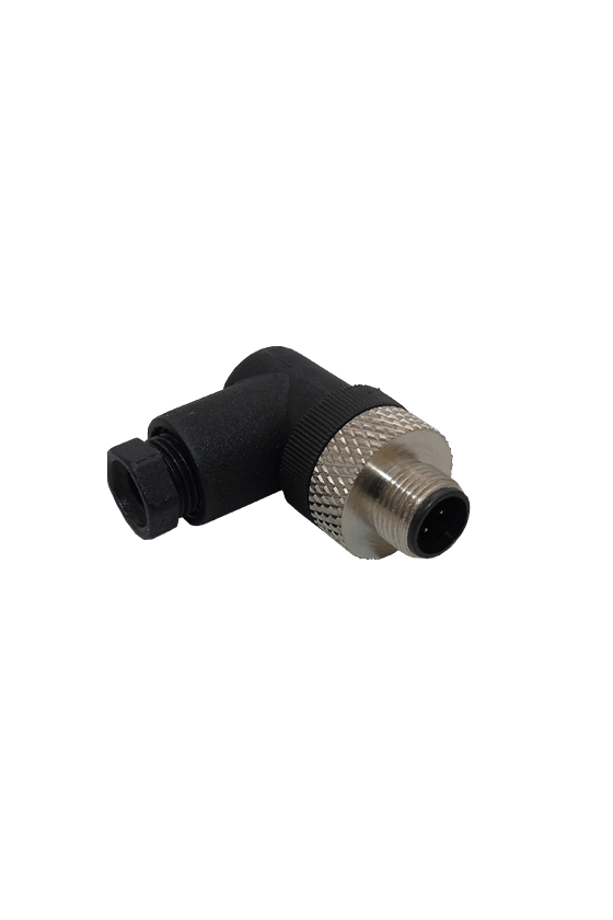 Conector M12 Codo, 4 polos,...