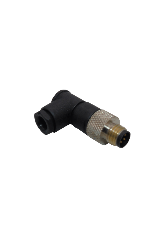 Conector M8, codo, 4 polos...