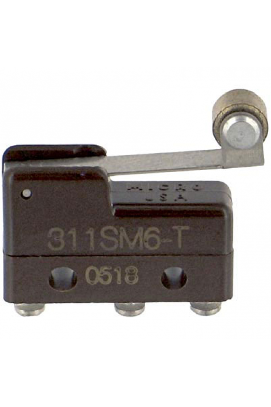 311SM6-T Interruptor básico subminiatura serie MICRO SWITCH SM