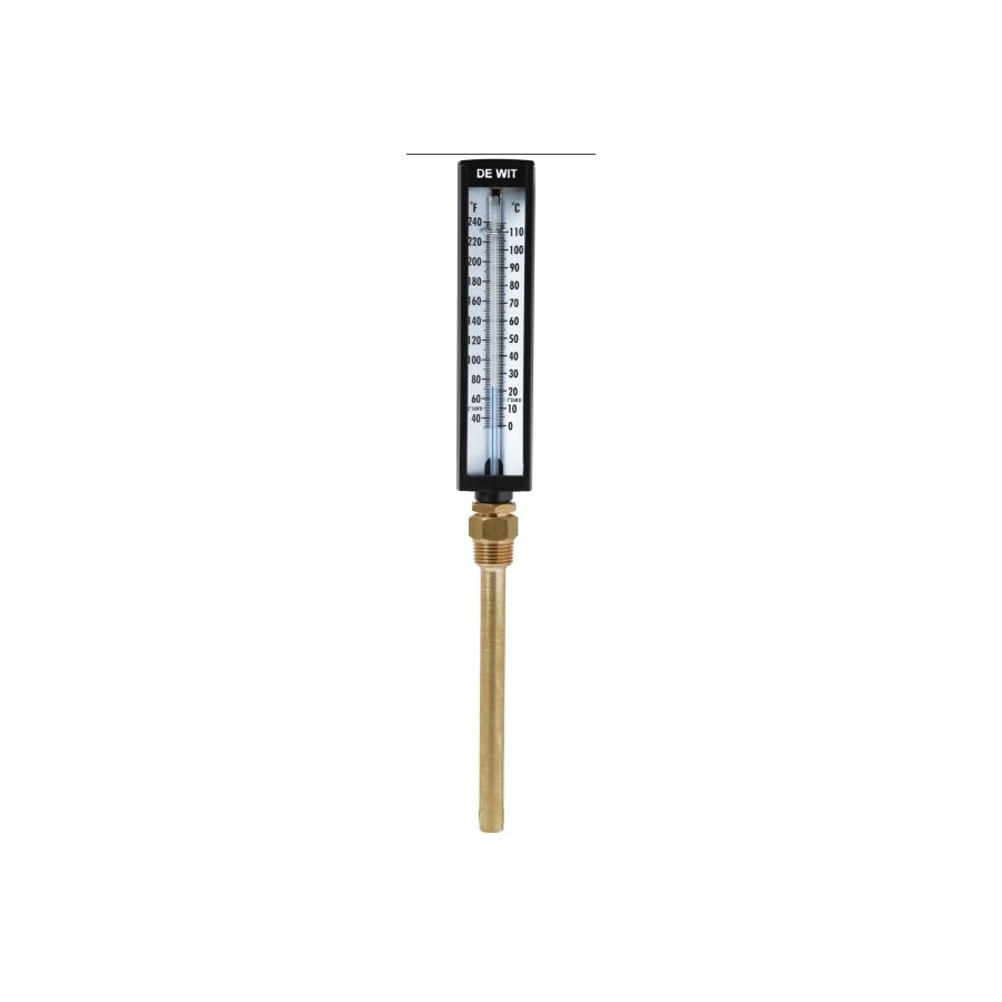 ti-r6-03-a termómetro industrial caja abs 6" conexión inf 1/2" npt 3.5" rango - 40° + 40° C