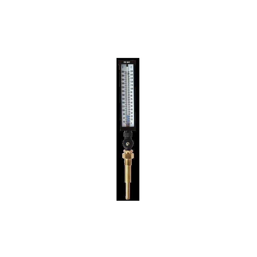 ti-ta-04-c termómetro industrial caja aluminio angulo variable conexión 3/4" npt 6" rango 0°+150°C rango 0°+150°C