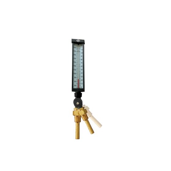 ti-ta-04-c termómetro industrial caja aluminio angulo variable conexión 3/4" npt 6" rango 0°+150°C rango 0°+150°C