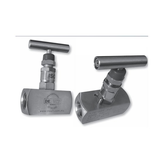 GV-MF4SS  válvula de aguja para manómetro  acero inoxidable  6 000 psi  1/2"