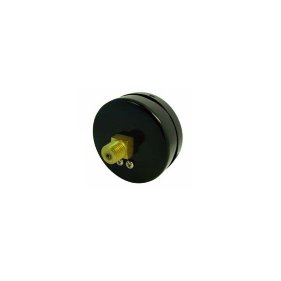 11/51/14 Caja lámina negra  carátula 2"  conexión inf. bronce 1/4" NPT 0-200psi