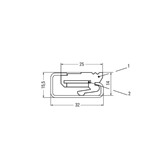 MB M3/M5 CRM Tuerca de deslizamiento, M 5 503500000