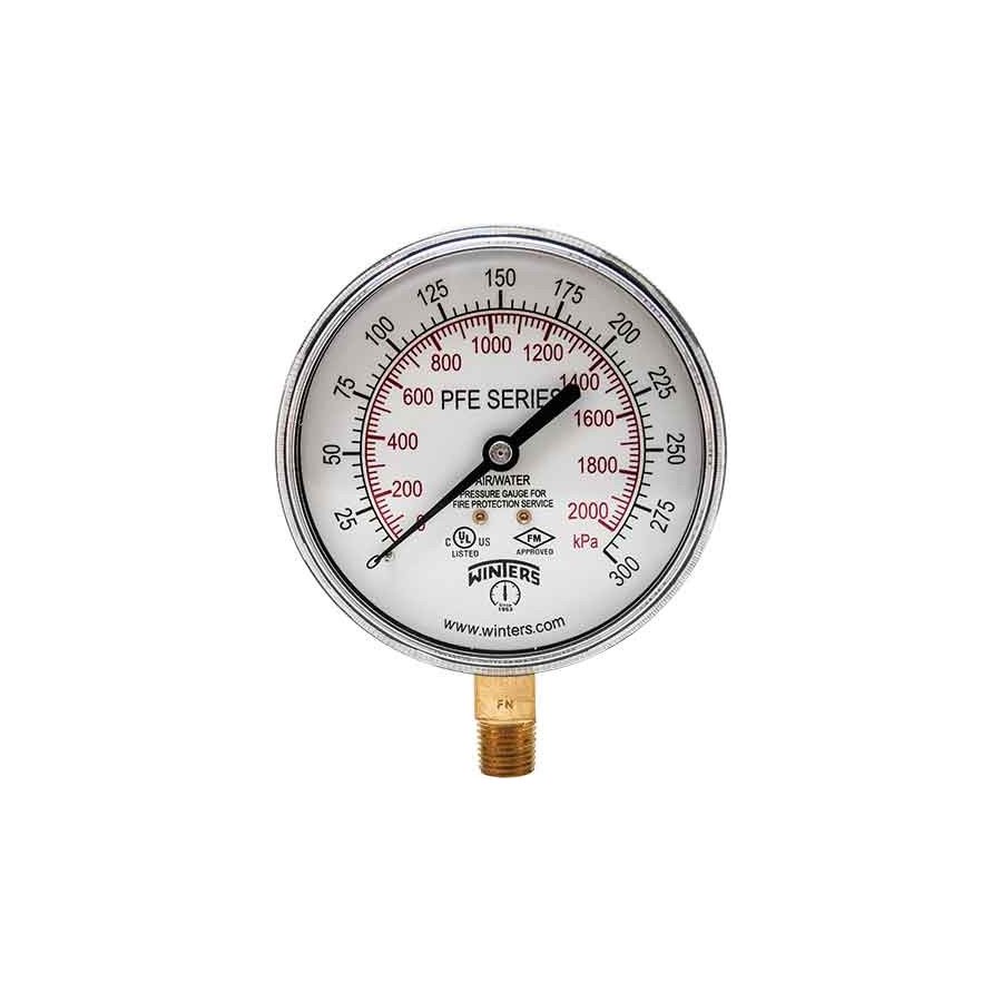 Manómetro de presión de agua, medidor de presión de vacío de alta precisión  NPT de 1/4 pulgadas para presión de agua para presión de aire (#1)