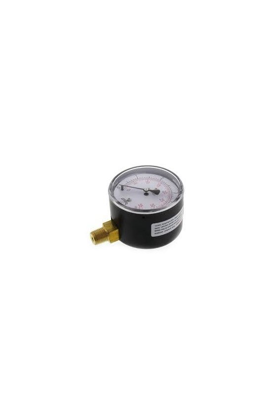 PLP305 manómetro de baja presión caratula de 2.5" c.i. 1/4" rango 0-5 psi