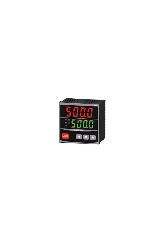 AX9-1BA Control de temperatura digital 1/4 Din 96x96 mm entrada J,K,R,T, PT100 SSR + RELE + 1 NC+ Rel