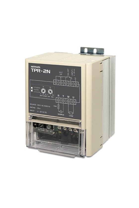 TPR2N110V50AMR Regulador Electrónico de 1 fase en 110vca 50A input potenciómetro, ext./ interno  ON/OFF   4-20mA  1-5vcd