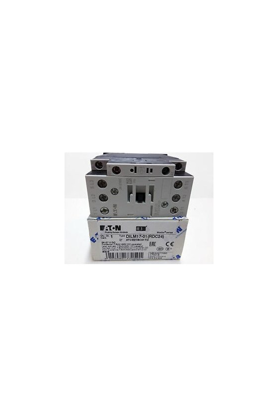 277018, Contactor, 3p + 1N / O, 7.5kW / 400V / AC3, DILM17-10(RDC24)