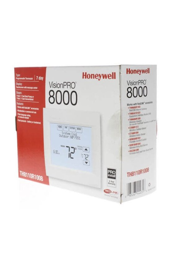 Honeywell TH5110D1022 FocusPRO 5000 Termostato digital no programable  Método de alimentación: cableado o etapas de batería Calor/Frío: 1/1