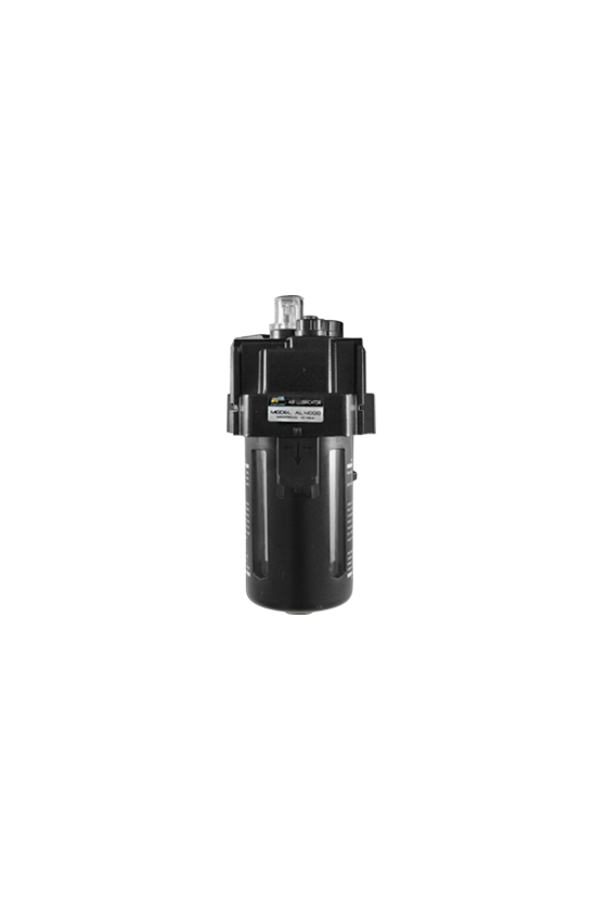 AL400004 Lubricador de aire baja presión con CNX de 1/2"NPT vaso de PC. capacidad de 25 cm3 MAWP hasta 145 psi 800 l/min.