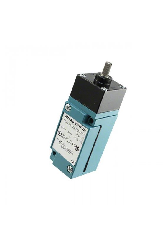 LSB1A Interruptor límite de uso intensivo Serie HDLS MICRO SWITCH, Plug-in, Rotacional superior