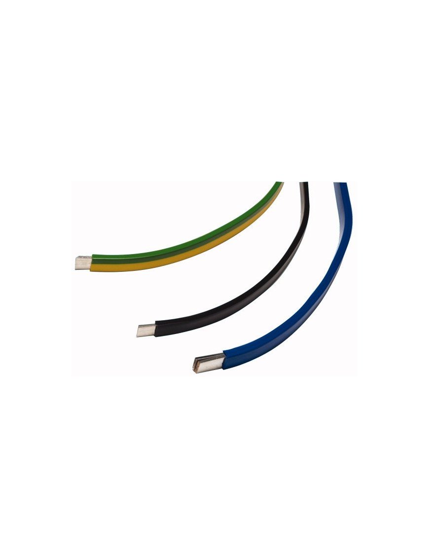 119038 Banda de cobre 1250A, 10x50x1 mm, negro - CU-BAND10X50X1-BK