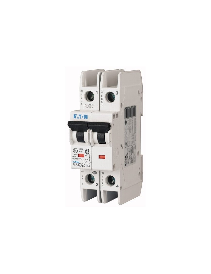 132709 Disyuntor en miniatura (MCB), 32A, 2p, B-Char, AC - FAZ-B32/2-NA