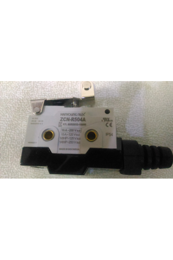 Micro Switch sellado con brazo y rodillo corto 1NA+1NC 10amp 250vca ZCN-R504A