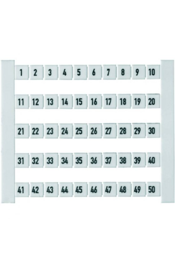 0235960000  Tarjeta Dekafix Dek 5 Impresión estándar horizontal números consecutivos en línea DEK 5 FWZ 21,23,25-39