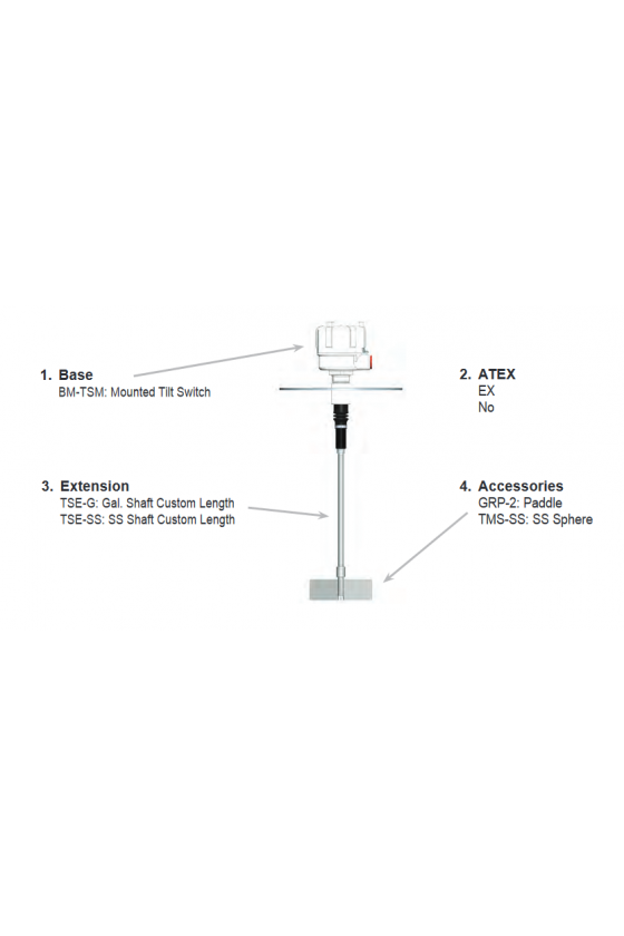 416-0686 Switch de flotador para sensor de inclinación TMS-SS