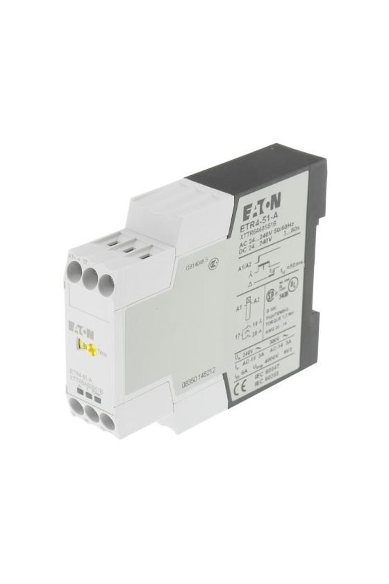 31891 Relé de temporización, 1W, 0.05s-100h, multifunción, 24-240VAC / DC ETR4-69-A