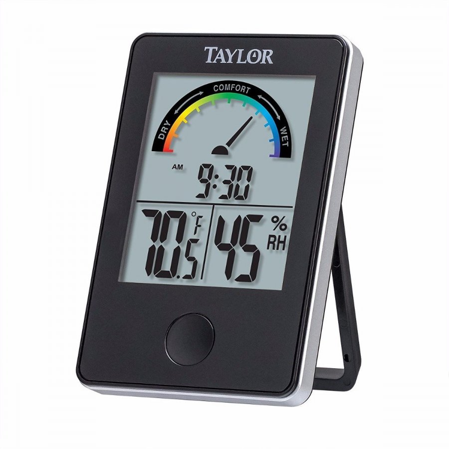 Termómetro ambiental lectura humedad relativa marca Taylor 