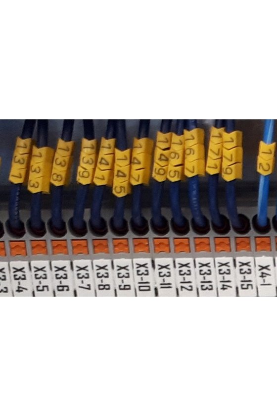 1568241696 CableLine, Señalizadores para cables y conductores, 1.3 - 3 mm, 3 x 3.4 mm, amarillo, LETRA Y, CLI C 02-3 GE/SW Y CD