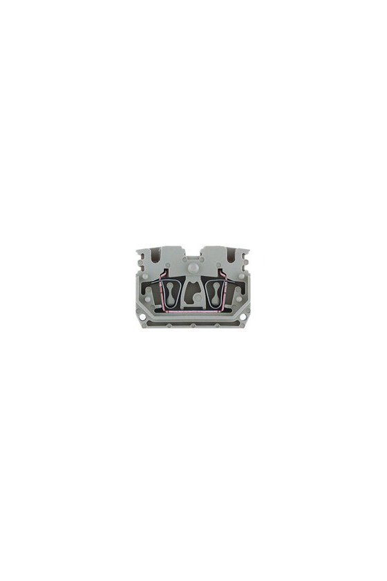 1704350000 Serie Z, Borne de paso, Sección nominal: 2.5 mm², Conexión directa, Beige oscuro, Montaje directo, ZDUB 2.5-2/2AN/DM