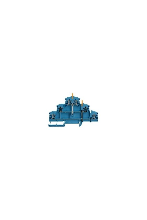 1782330000 Borne de varios pisos, Conexión directa, 2.5 mm², 400 V, 20 A, azul, ZDLD 2.5-2VN BL
