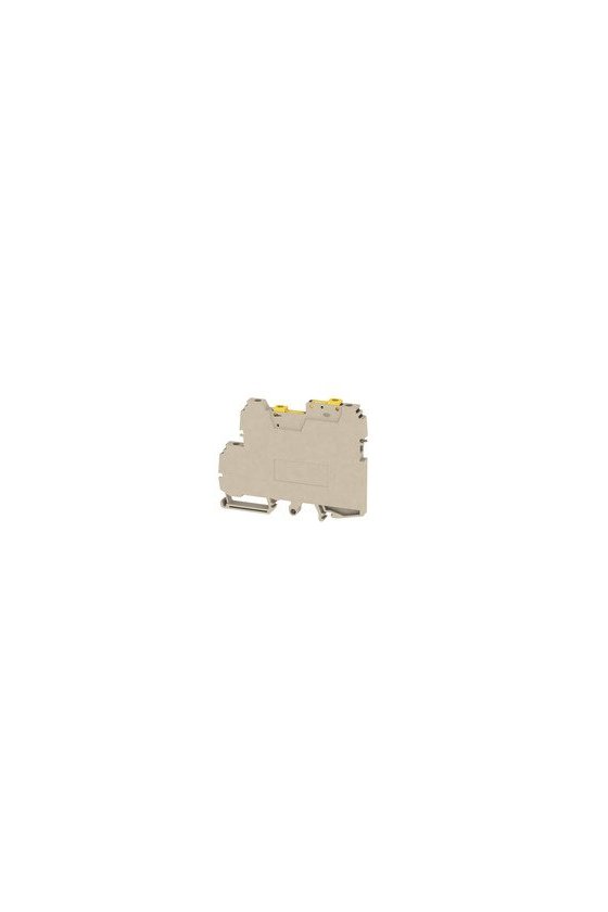 9528090000 Borne de medición seccionable, Conexión brida-tornillo, 2.5 mm², 400 V, 10 A, giratorio, Beige oscuro, WDTR 2.5/WE