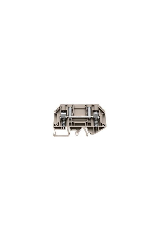 9538100000 Serie W, Borne de paso, Sección nominal: 6 mm², Conexión brida-tornillo, WTD 6 SL/EN