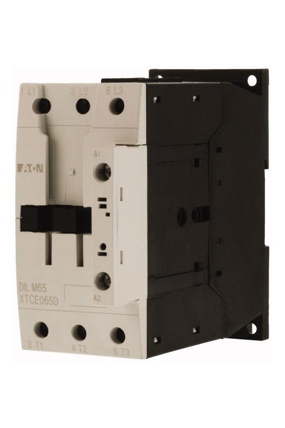 DILM65 (190V50HZ, 220V60HZ), Contactor 3 polos 380V 400V 30kW, 190V 50Hz, 220V 60Hz, operación CA