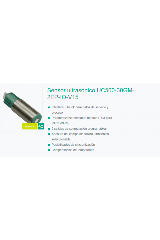 UC500-30GM-2EP-IO-V15 Sensor ultrasónico 191242