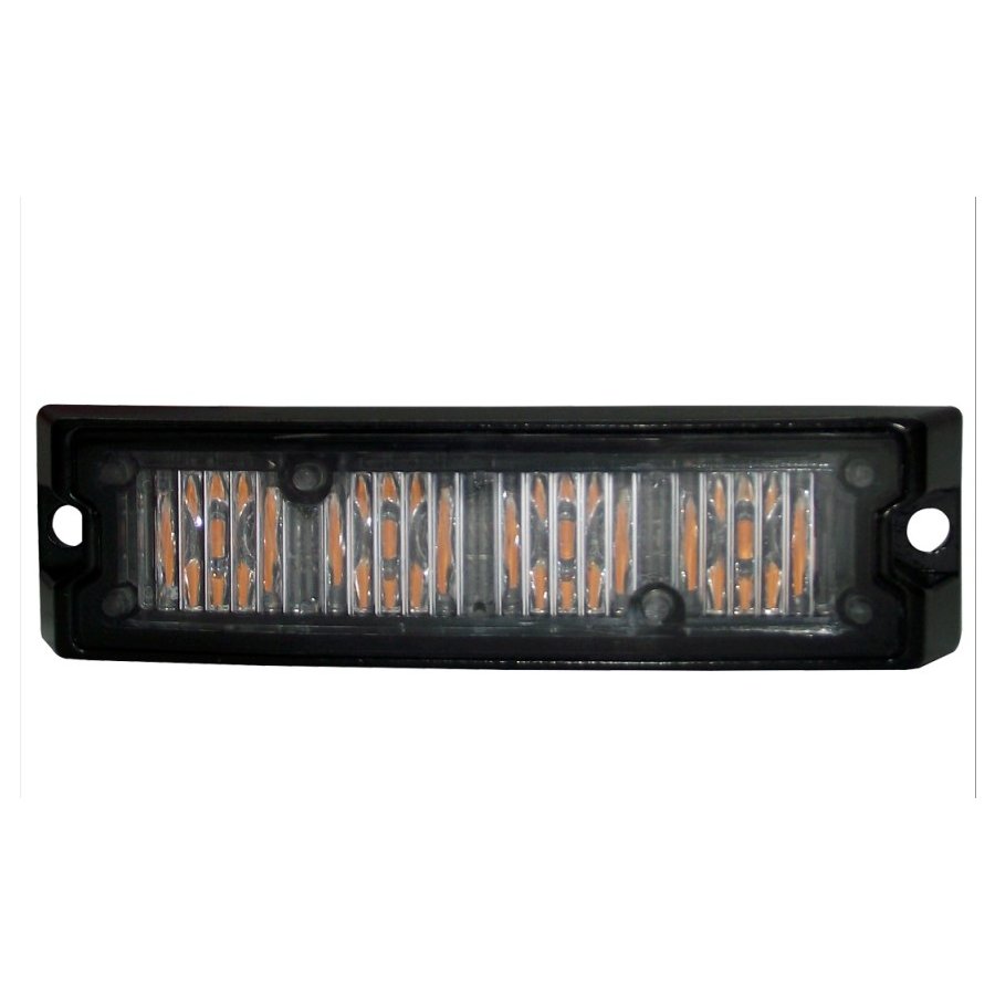 SODX4RB Modulo slim de luz led 12-24vcd, 4 leds de 3watts c/u, 13 patrones de flasheo última generación roja/azul